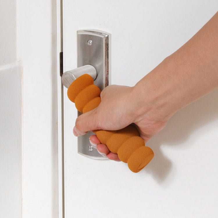 2 PCS Anti-static Bedroom Door Handle Anti-collision Cover, Size: 13.5x3.5cm(Beige)
