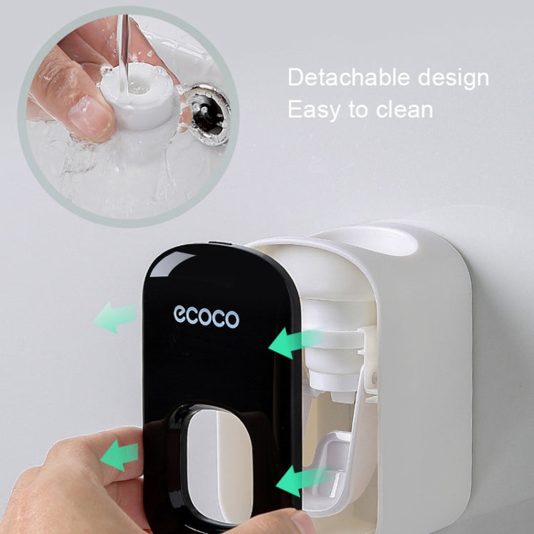 ECOCO E1922 Children Adult Double Position Automatic Toothpaste Squeezing Device(Black)