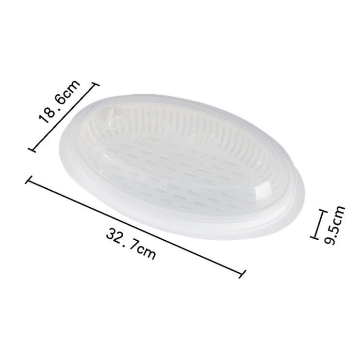 Microwave Fish Steamer With Lid Preserved Steamed Fish Plate
