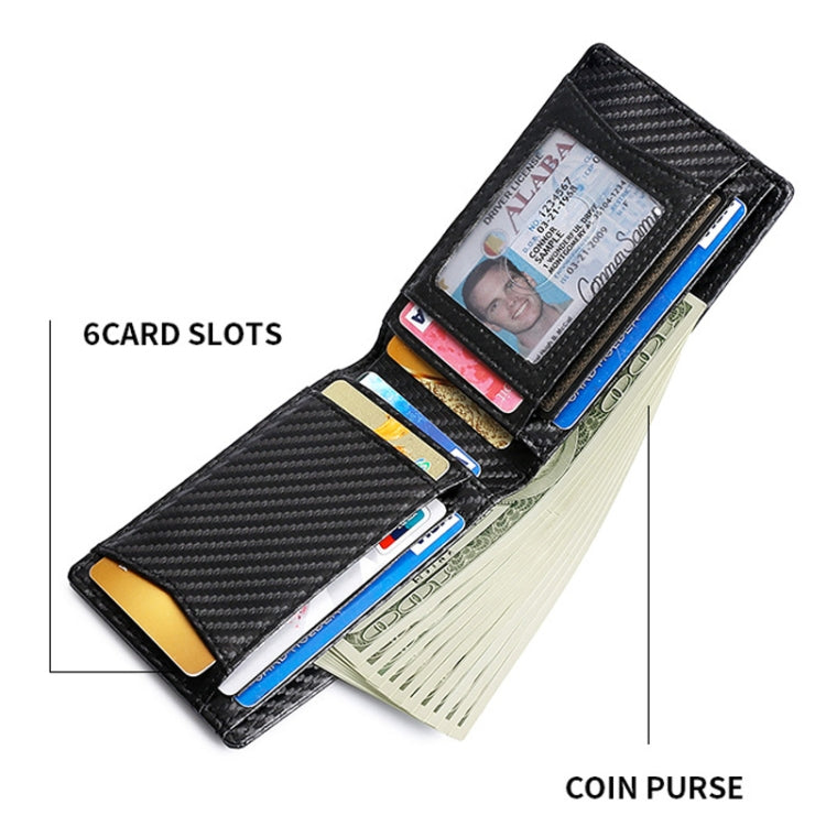 Tracker RFID Card Holder Leather Men Wallet for AirTag(Plain Weave)
