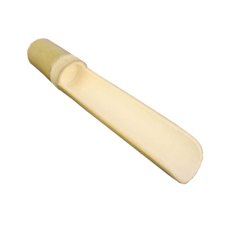 Shrimp Slip Spoon Bamboo Tube Hot Pot Restaurant Plate, Size: 3.5x25x16.5cm