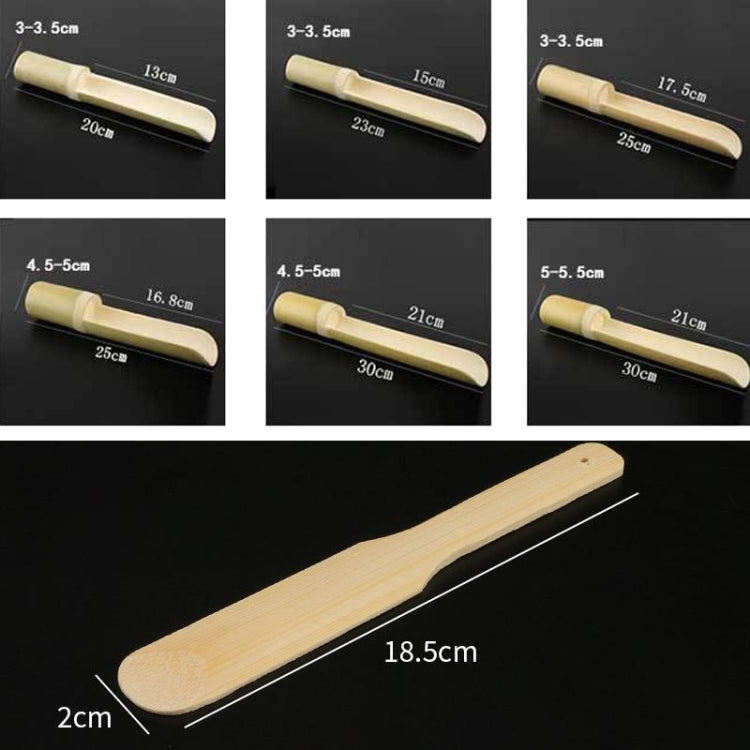 Shrimp Slip Spoon Bamboo Tube Hot Pot Restaurant Plate, Size: 3.5x25x16.5cm
