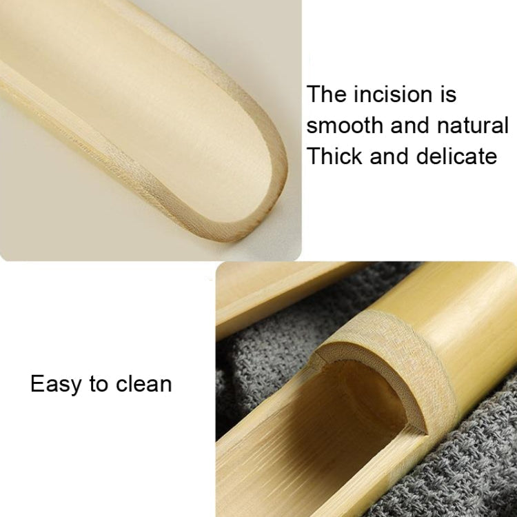 Shrimp Slip Spoon Bamboo Tube Hot Pot Restaurant Plate, Size: 3.5x25x16.5cm