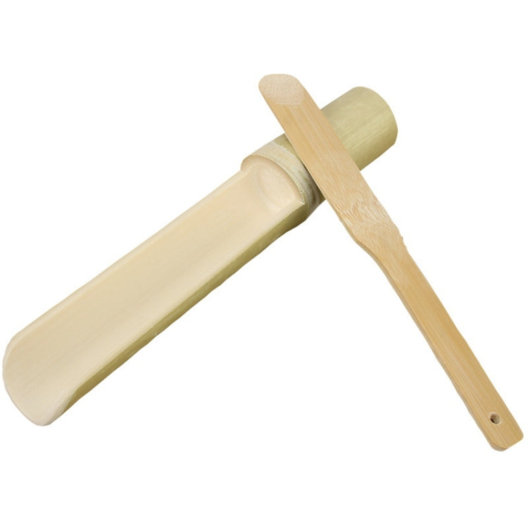 Shrimp Slip Spoon Bamboo Tube Hot Pot Restaurant Plate, Size: 3.5x25x16.5cm+Bamboo Slice