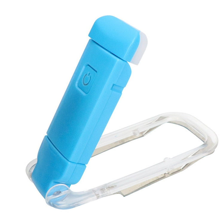 USB Charging LED Dimmable Portable Bookmark Light(Blue)