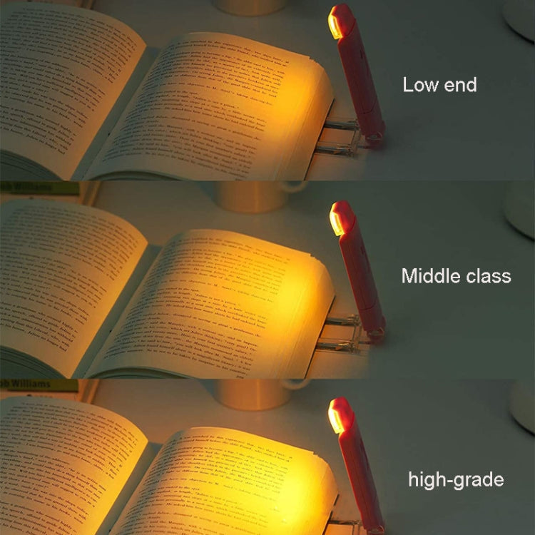 USB Charging LED Dimmable Portable Bookmark Light(White)