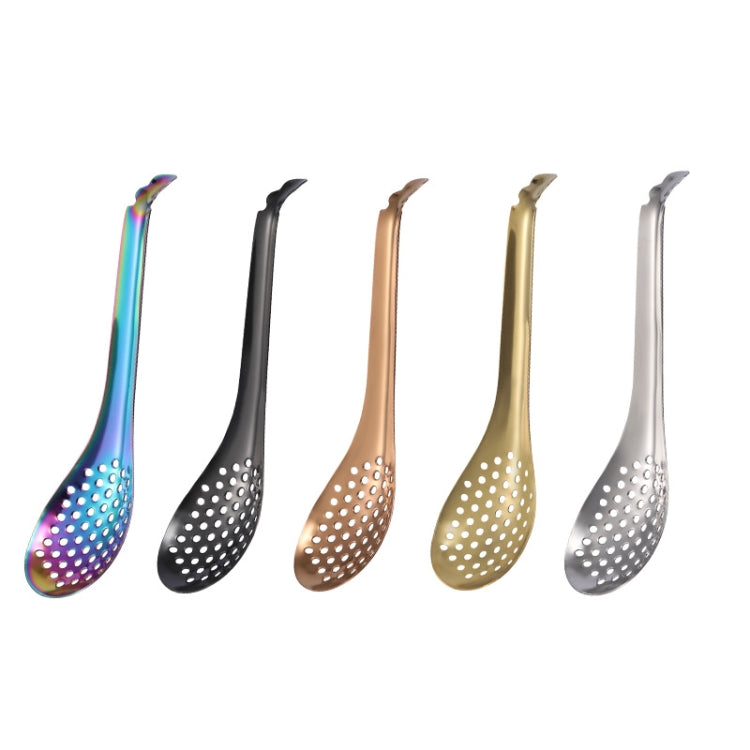 2 PCS 304 Stainless Steel Small Caviar Colander Molecular Cooking Spoon, Color: True Color