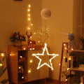 Christmas Decoration LED Sucker Festive Atmosphere Hanging Light(Stars)