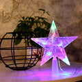 Christmas Tree Top Light LED Glowing Star Lights, Size: Large Battery Model(Colorful)