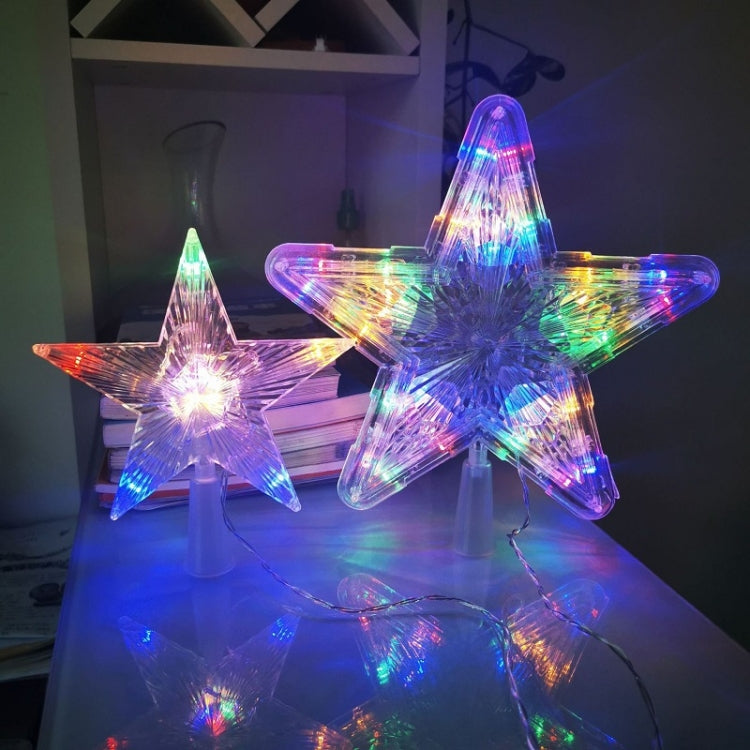 Christmas Tree Top Light LED Glowing Star Lights, Size: Large Battery Model(Colorful)