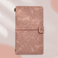 A6  Retro Lace Carved Girls Hand Ledger Diary With 3 Separate Inner Pages(Pink)