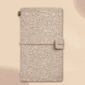 A6  Retro Lace Carved Girls Hand Ledger Diary With 3 Separate Inner Pages(Oats)
