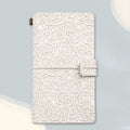 A6  Retro Lace Carved Girls Hand Ledger Diary With 3 Separate Inner Pages(Beige)