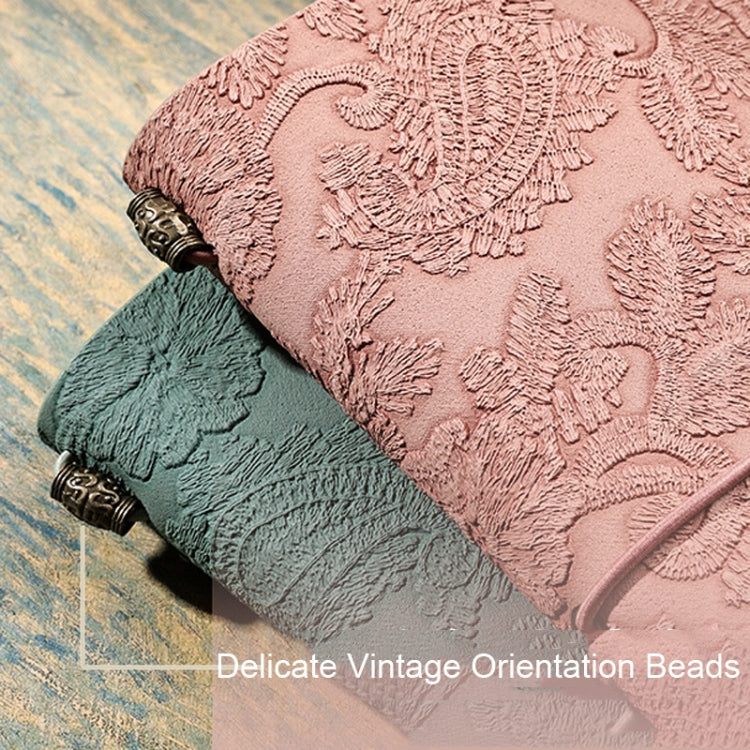 A6  Retro Lace Carved Girls Hand Ledger Diary With 3 Separate Inner Pages(Beige)