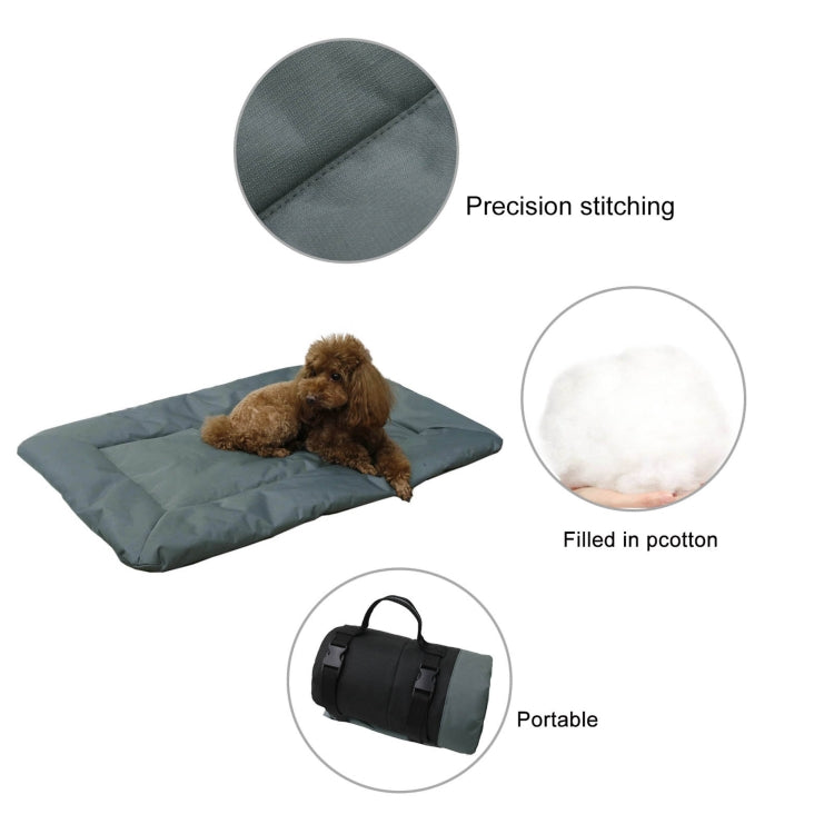 Outdoor Camping Foldable Pet Sleeping Pad 600D Oxford Cloth Waterproof Dog Pad(Sky Blue)