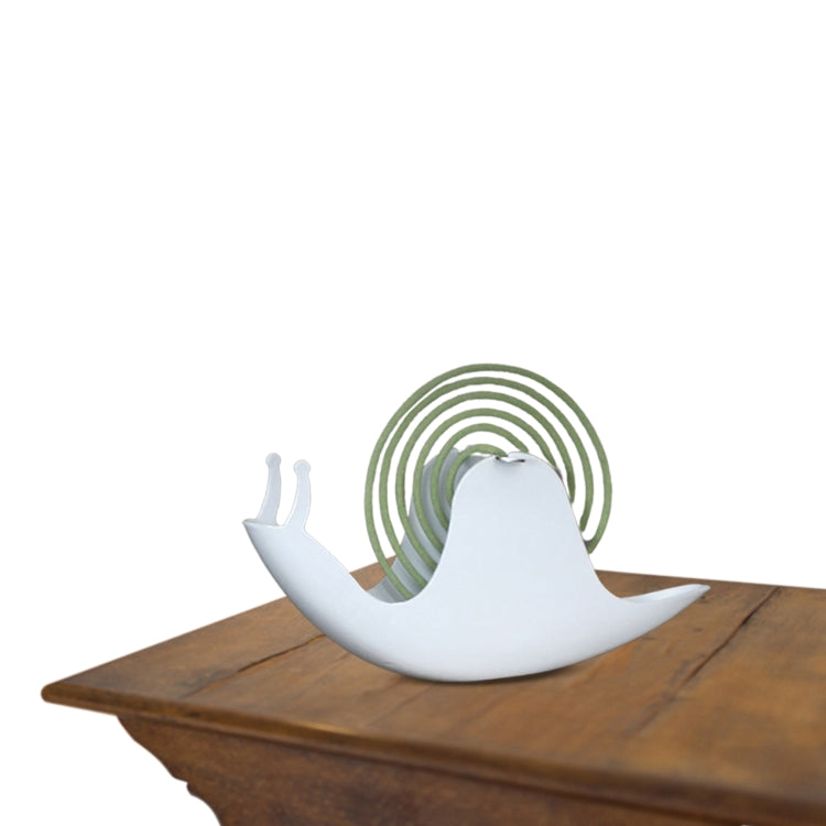 Snail Shape Mosquito Coil Tray Fireproof Mosquito Coil Rack(White)