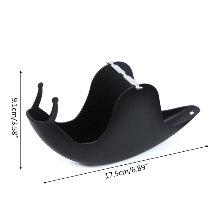 Snail Shape Mosquito Coil Tray Fireproof Mosquito Coil Rack(Black)