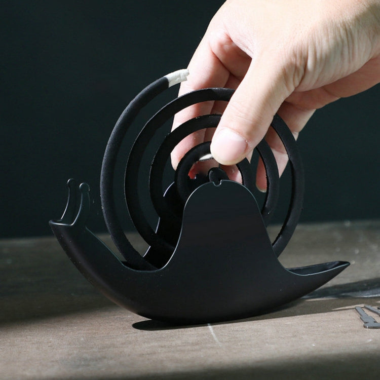 Snail Shape Mosquito Coil Tray Fireproof Mosquito Coil Rack(White)