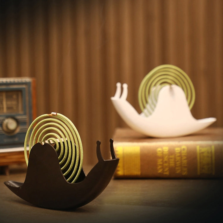 Snail Shape Mosquito Coil Tray Fireproof Mosquito Coil Rack(White)