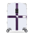Luggage Reinforcement Straps Fixed Protective Rope With Combination Lock, Color: Purple