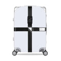 Luggage Reinforcement Straps Fixed Protective Rope With Combination Lock, Color: Customs Lock Black
