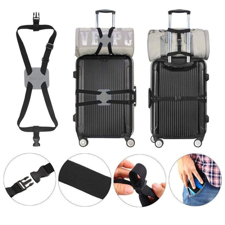 Multifunctional Luggage Cross Elastic Strap(Black)