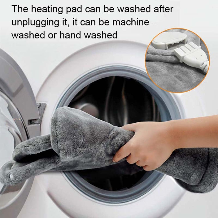 60W  Electric Feet Warmer For Women Men Pad Heating Blanket EU Plug 230V(Silver Gray)