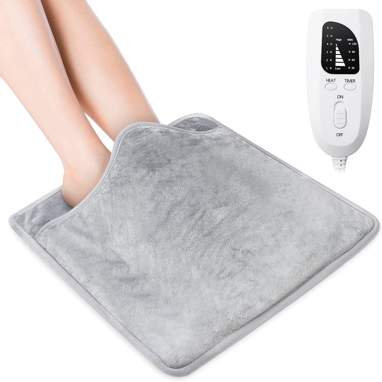 60W  Electric Feet Warmer For Women Men Pad Heating Blanket AU Plug 240V(Silver Gray)