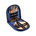 Stainless Steel Portable Cutlery Set Western Steak Knife Fork Spoon Set,Color: Blue Rose Gold