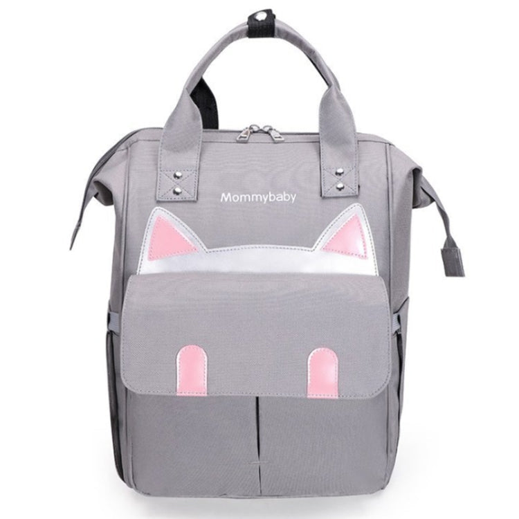 Maternity Bottle Diaper Storage Large Capacity Backpack Mummy Bag(Light Grey)