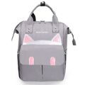 Maternity Bottle Diaper Storage Large Capacity Backpack Mummy Bag(Light Grey)
