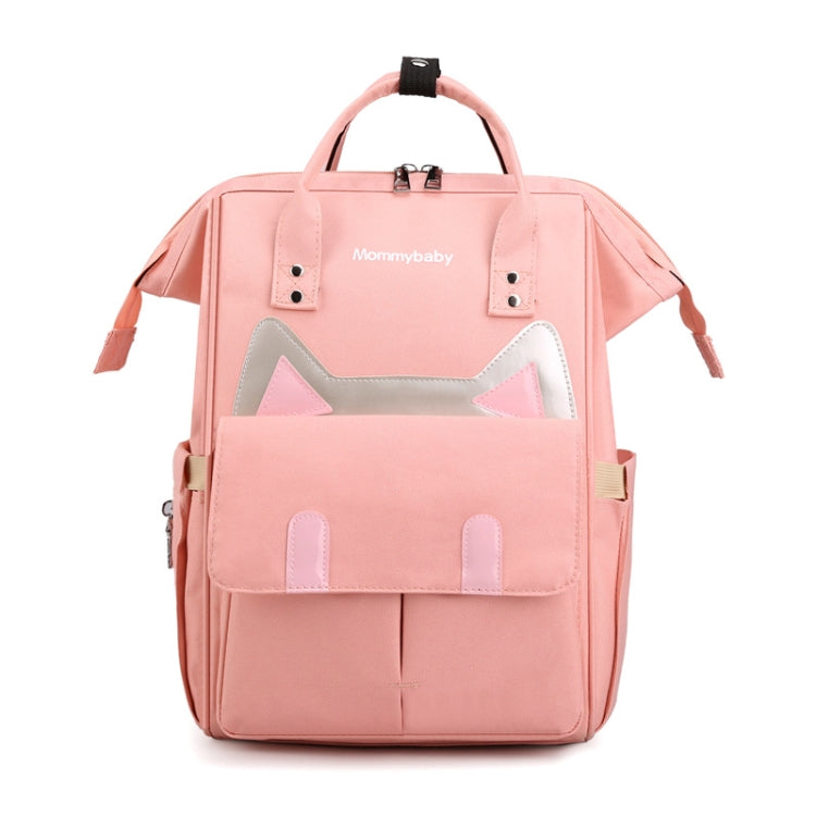 Maternity Bottle Diaper Storage Large Capacity Backpack Mummy Bag(Pink)