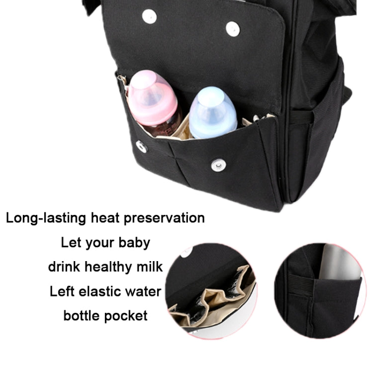 Maternity Bottle Diaper Storage Large Capacity Backpack Mummy Bag(Navy Blue)
