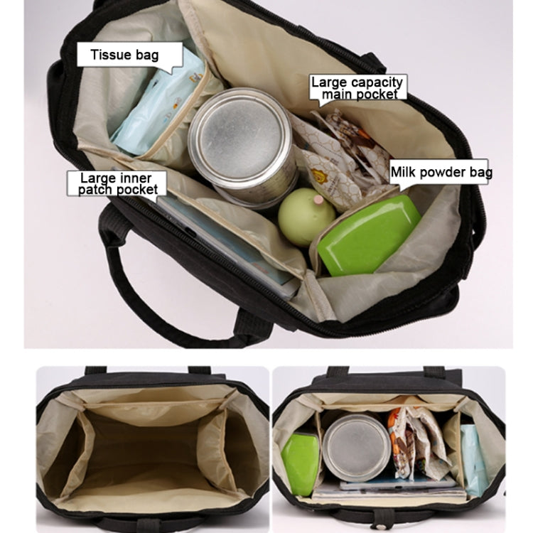 Maternity Bottle Diaper Storage Large Capacity Backpack Mummy Bag(Light Green)