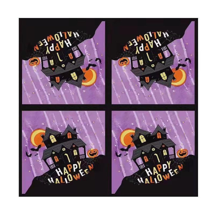 9 In 1 Halloween Props Cup Plate Party Atmosphere Arrangement Supplies(10 People Suit)
