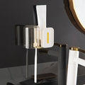 JM056 Toothbrush Rack Wall Mounted Toothpaste Storage Rack, Style: Regular White