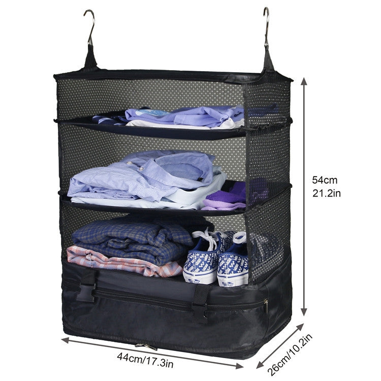 MTP-780 Large Capacity Small Foldable Travel Clothes Storage Bag(Black)