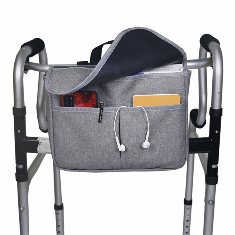 MTP-682 Hanging Wheelchair Storage Bag Rehabilitation Walking Bike Storage Bag(Grey)