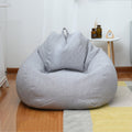 Lazy Sofa Bean Bag Chair Fabric Cover, Size: Large(Star Gray)