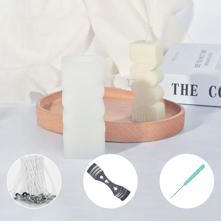 Geometric Scented Candle Silicone Mold, Specification: LZ-387+Tool Set