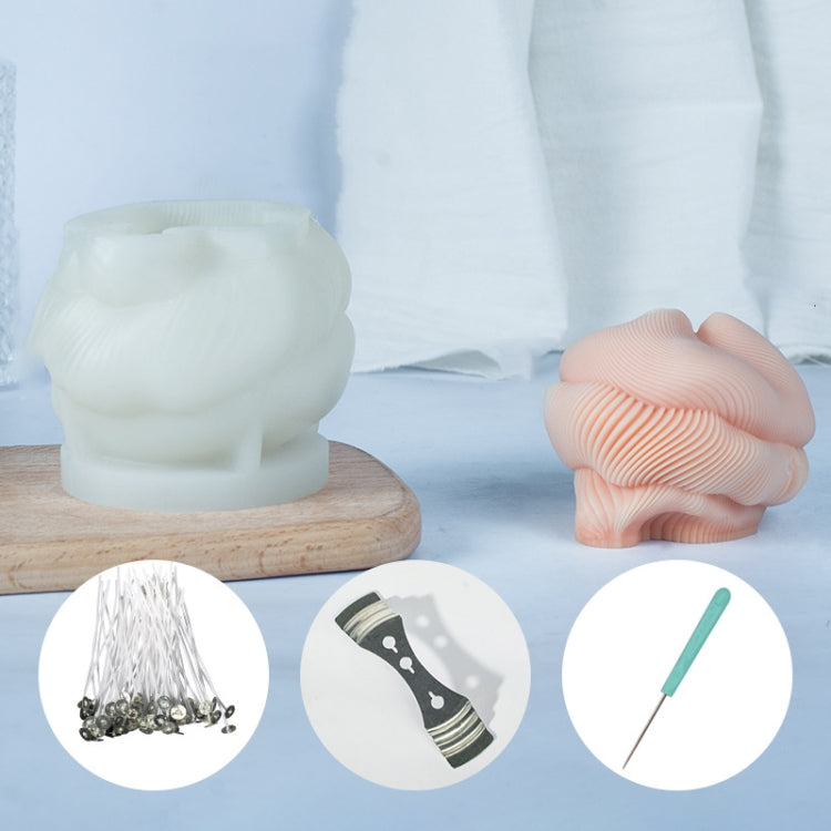 Geometric Scented Candle Silicone Mold, Specification: LZ-391+Tool Set