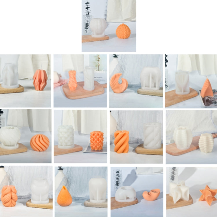 Geometric Scented Candle Silicone Mold, Specification: LZ-402+Tool Set
