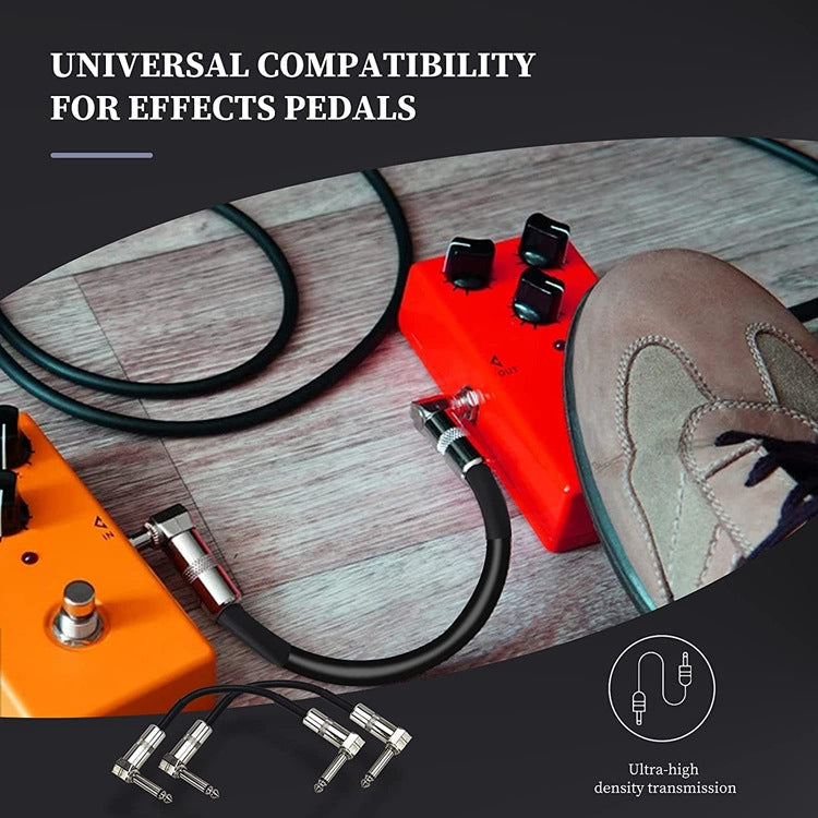 Single Block Audio Instrument Electric Guitar Effect Line, Cable Length: 15cm(Square Head Silver)