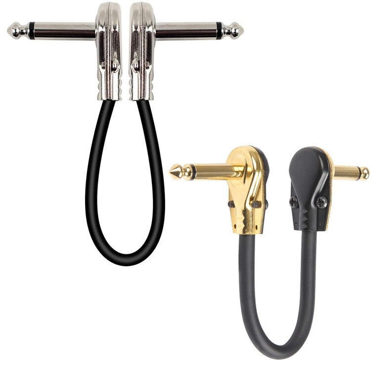 Single Block Audio Instrument Electric Guitar Effect Line, Cable Length: 30cm(Flat Head Silver)