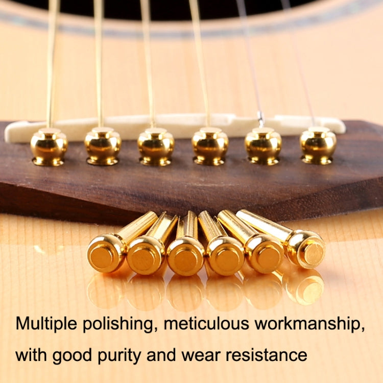 6PCS Guitar Dipping Pure Copper Citrimine Guitar Caps, Style: Crystal Head (Black)