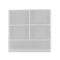 Heart-shaped Square Photo Frame Display DIY Silicone Mould, Spec: L (Square)