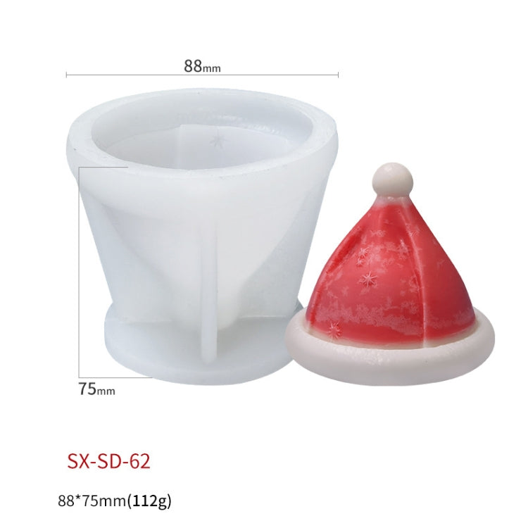 Christmas DIY Scented Candle Silicone Mold, Color: White(SD-62)