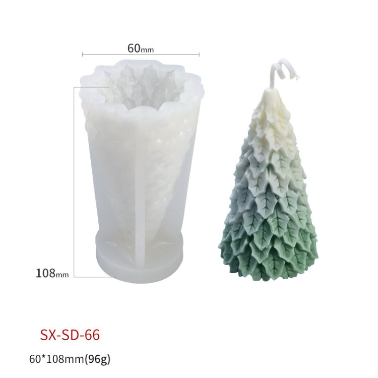 Christmas DIY Scented Candle Silicone Mold, Color: White(SD-66)