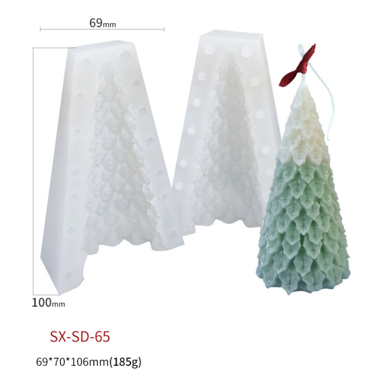 Christmas DIY Scented Candle Silicone Mold, Color: White(SD-65)