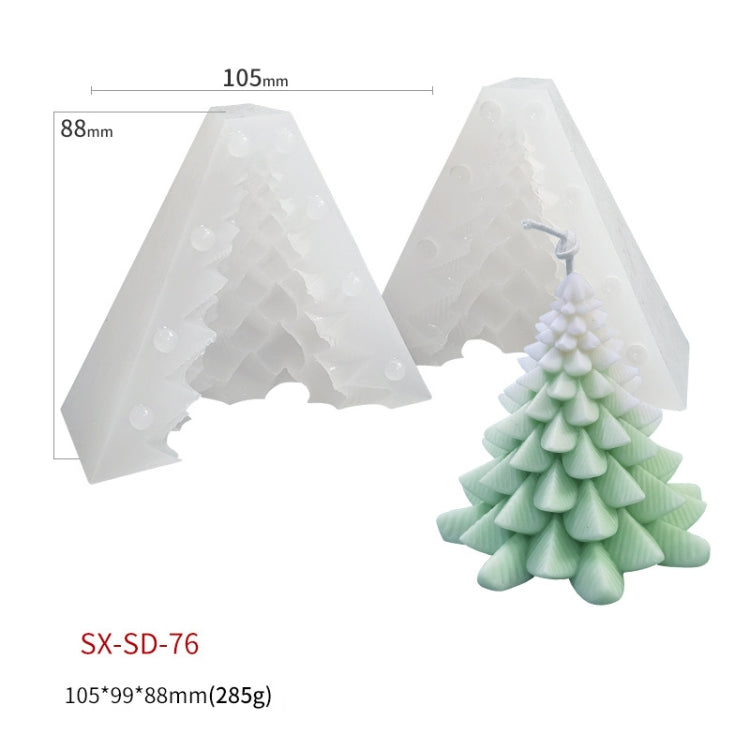 Christmas DIY Scented Candle Silicone Mold, Color: White(SD-76)